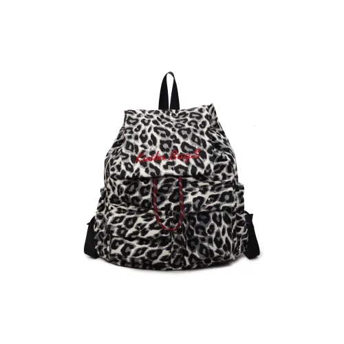 CREAM BEAR Ткань Рюкзак Стандартный Женский Экрю Кофейный Зеленый