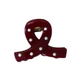 Красный белый горошек перекрестный крабик для волос