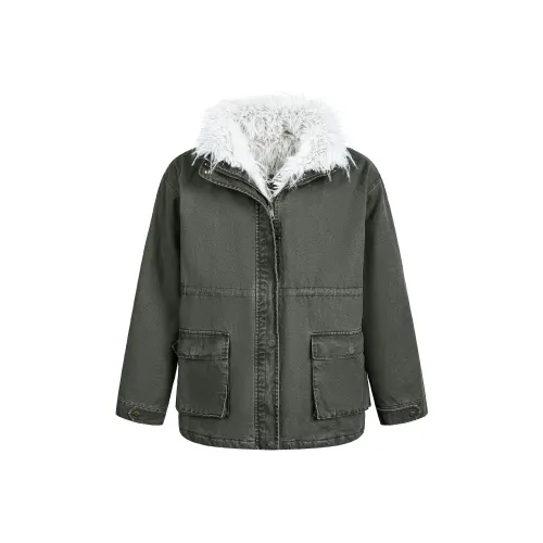 HYLHYL Армейский зеленый унисекс пуховики