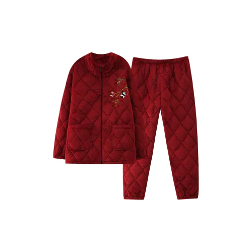 CAOBENCHUSE Красный Мужской Пижамный Комплект