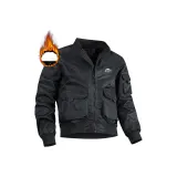 Чёрный Осенний Зимний Утолщённый Термический Пух