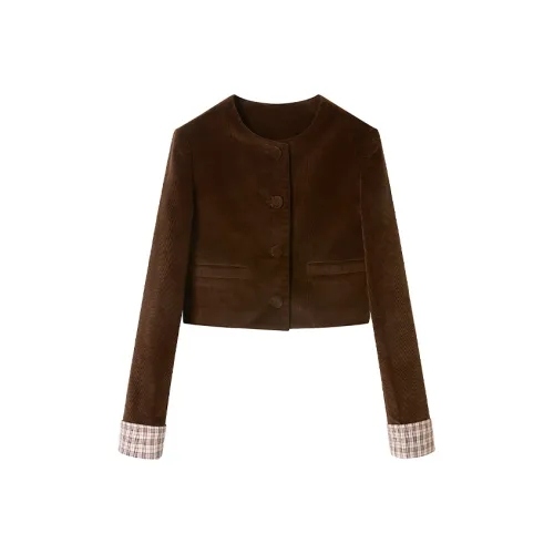 UENA Коричневый пальто в наличии Женское короткое пальто