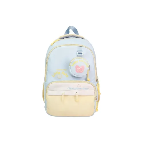 MOK Нейлоновый Рюкзак Стандартный Унисекс Синий Черный Красный Хаки Светло-Зеленый Розовый