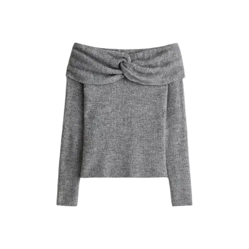 H M Серые Женские Свитера