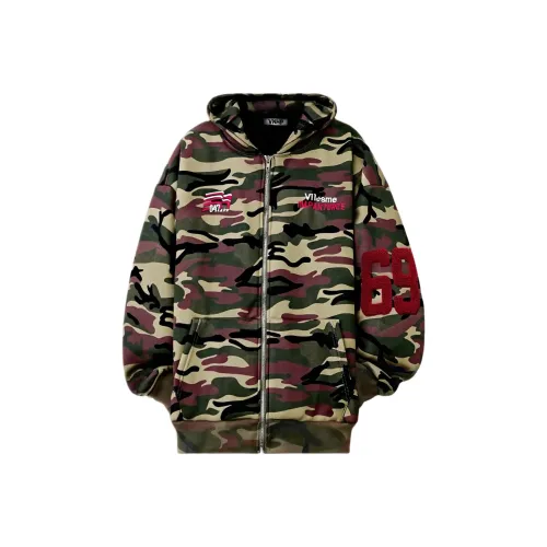 VNHP Зеленый камуфляж с флисовой подкладкой унисекс свитшоты