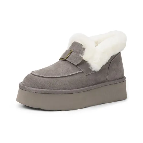 AIQINISHA Термические Увеличивающие Высоту Ботинки на Вкладышах Женские