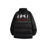 Экстрим Найт Черный Хлопковый пуховик (Утолщенный термический)