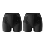 Черный + Черный [Обхват бедер и нижний живот плотно обтягиваются]