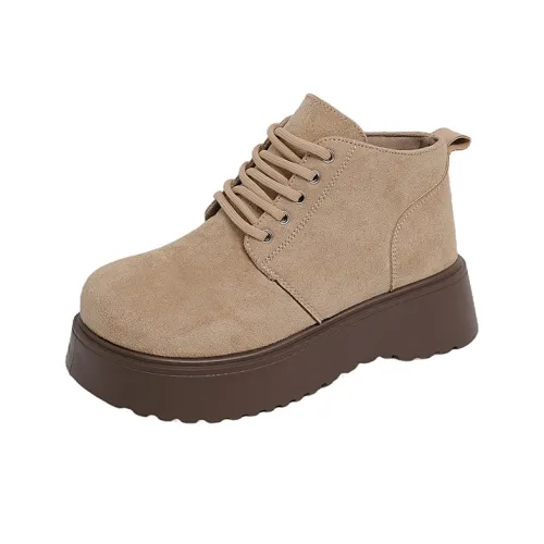 JX Простые Однотонные Низкие Ботинки Короткие Модная Повседневная Обувь Женская