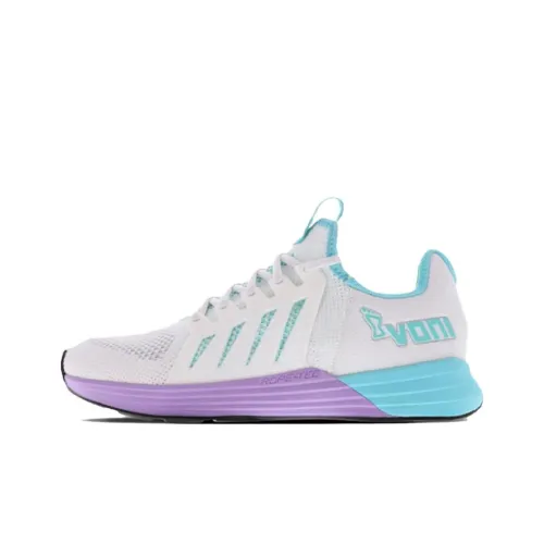 INOV 8 Slip Resistant Abrasion Resistant Низкие Кроссовки для тренировок Женские Белые Синие Фиолетовые