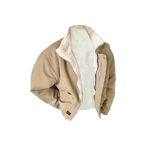 ZIAREL Хаки [Съемный логотип] Унисекс Пуховики