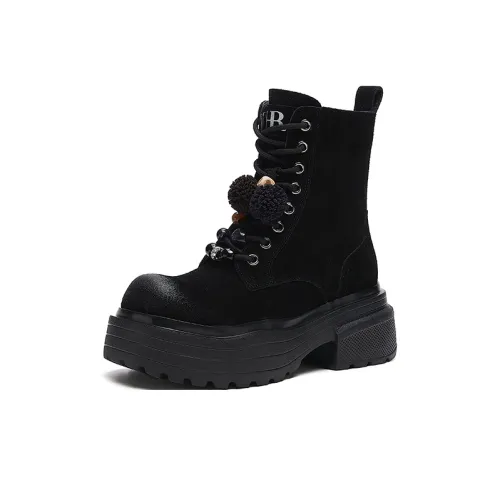 HR Martin Boots Black Women's