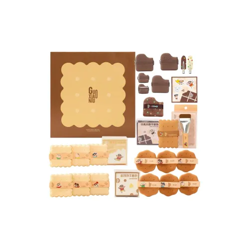 GUOXIAONIU x SHINCHAN Набор для дегустации закусок с основанием для макияжа базовый слой легко наносится