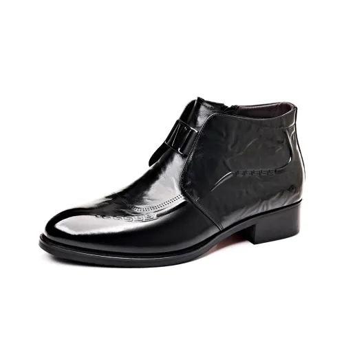 HAPPY DINO Ботильоны Черные с флисовой подкладкой Мужские