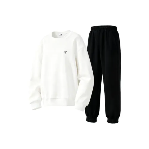 QIAODAN Повседневная Спортивная Одежда Мужская Белая Черная