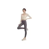 Set (Ecru Top + Gray Purple Pants)  
Комплект (Топ экрю + Штаны серо-фиолетовые)