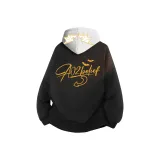 Черный [8870 Куртка] (В комплекте с высококачественным тяжелым бело-серым свитшотом с фотокемией)