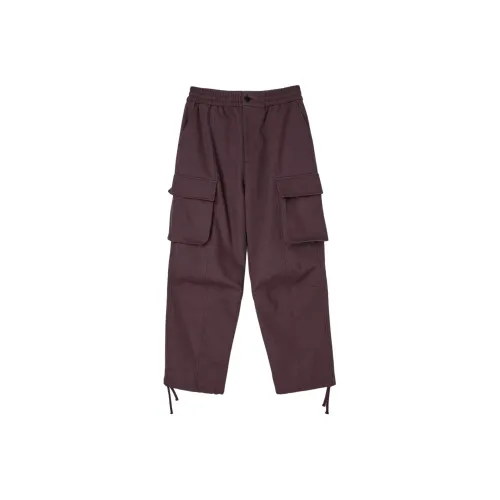 AFTER PRAY Бургунди Мужские Карго Брюки