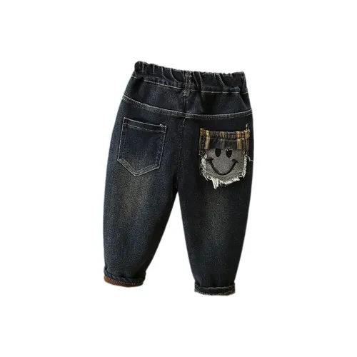 ALPLUME Синий Серый Джинсы для дошкольников
