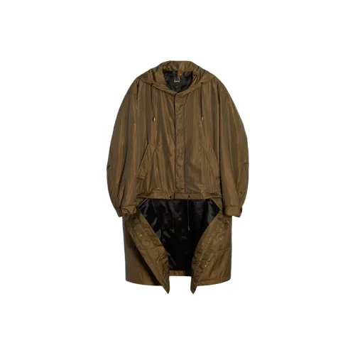 Dunhill Оливково-зеленый Мужской Парки