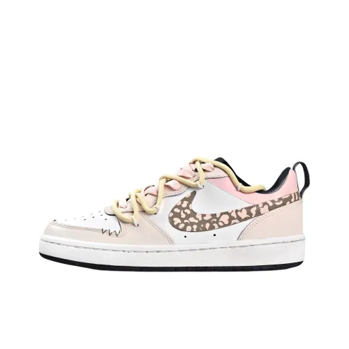 Nike Court Borough Розовый Граффити Противоскользящий Амортизация Устойчивый к истиранию Низкий Топ