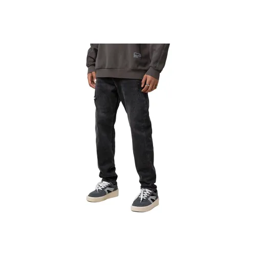 MH Черный Серый Цвет Мужские Джинсы