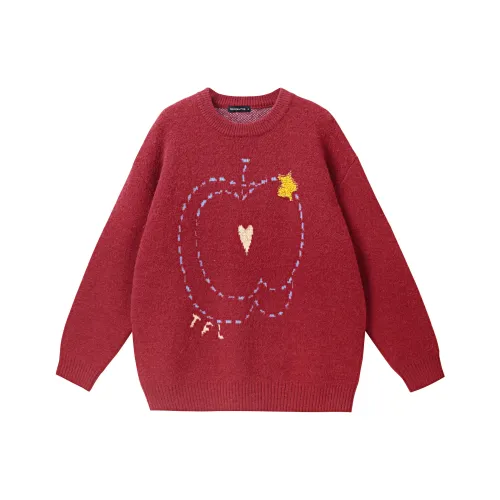 Tryforlove Бургунди Свитер Унисекс Свитера