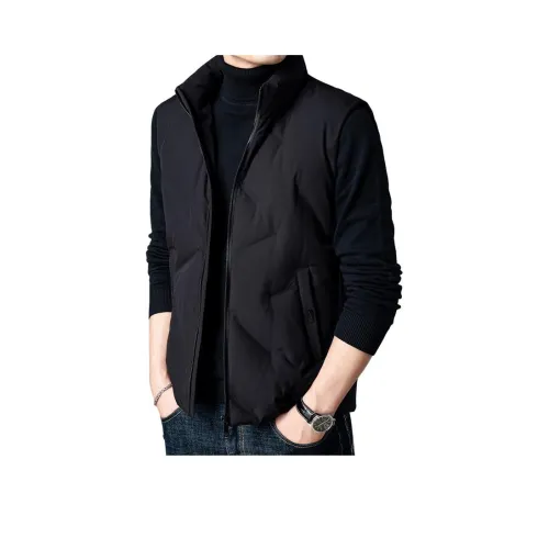 SLLAVIF Черный Мужской Пуховый жилет