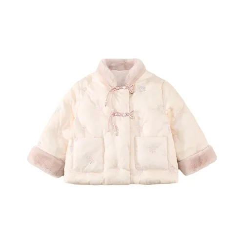 M JBABY Розовый пуховик школьный возраст топы