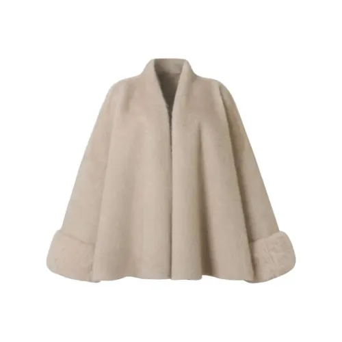 Dippanis Бежевый Абрикос Женские Меховые изделия