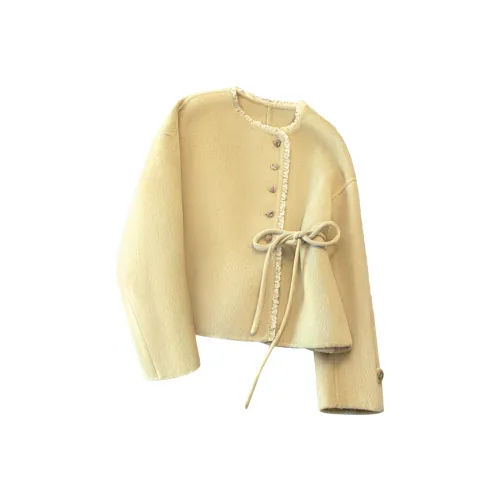 SIBAISHE Имбирно-желтый Женское пальто