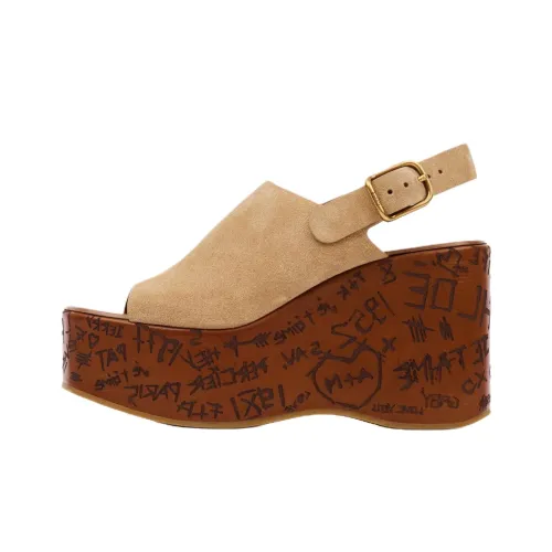 Chloe Maxime One Ремень Сандалии 8 см Женские Бежевые