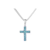 Ледниково-голубой крест 45 см + 5 см