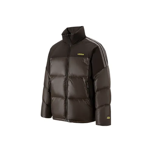 Adidas Темно-коричневый Мужской Пуховик
