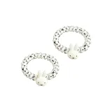 Черная резинка для волос с звездами и кроликом, упаковка из 2 штук