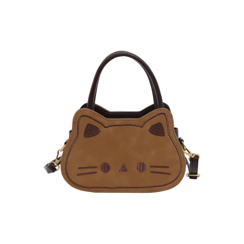 CREAM BEAR ПУ (полиуретан) Сумка Стандартная Женская Коричневый Розовый