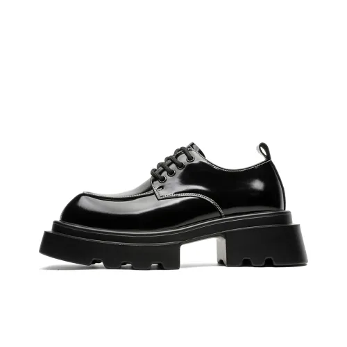 ZHENRAN Квадратный носок Derby Обувь Повседневная Кожаная Обувь Мужская