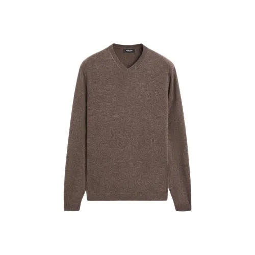 Massimo Dutti Коричневый Мужской Трикотаж