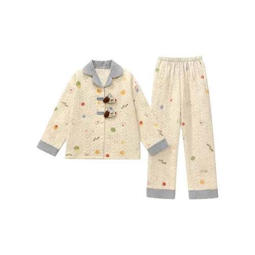 O'MESIK Абрикос Женские Пижамные Комплекты