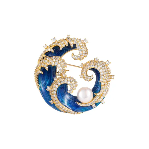 Фиолетовые броши из медного сплава унисекс