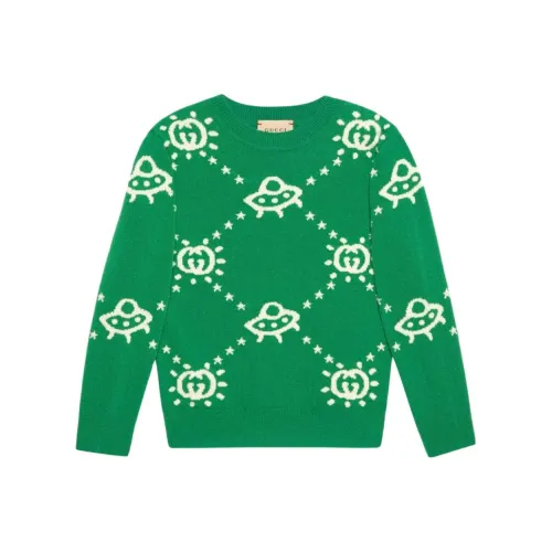 GUCCI Зеленый Kids Свитеры