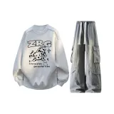 Белый, серый с флисовой подкладкой + желтый, грязный джинсы