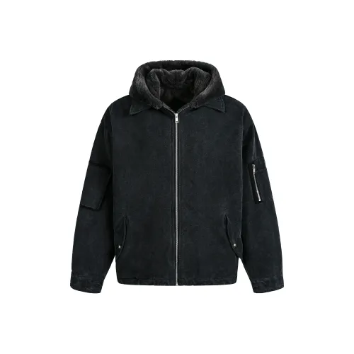 Dme Винтажный черный унисекс пуховики