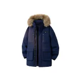 Темно-синий (Съемный капюшон, значок DIY)