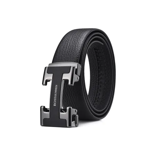 BOSSSUNWEN Ремни из коровьей кожи Мужские 3,5 см