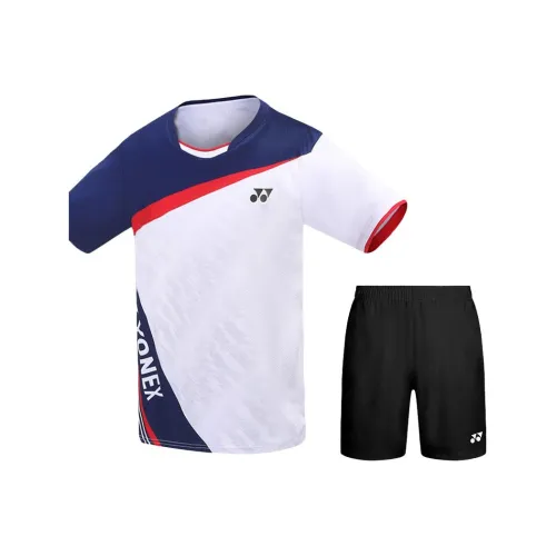 YONEX 110412 Деним Темно-синий + 120061 Черный Мужские Бадминтонные Джерси