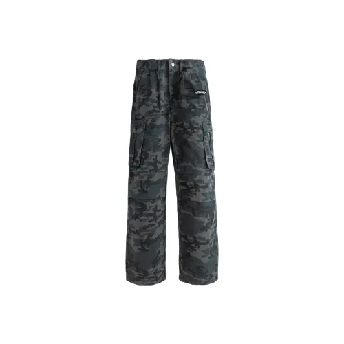 UNDERGARDEN Камуфляж с съемным логотипом бренда унисекс карго-брюки