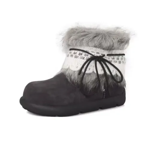 SHUMO Теплоизоляционное покрытие устойчивое к истиранию противоскользящее короткие сноубутсы женские черные и серые