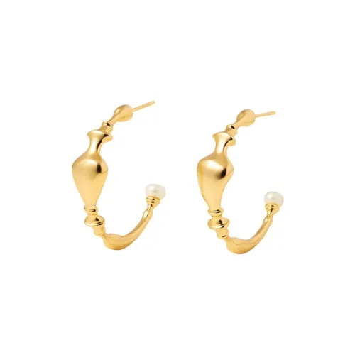 WENS Серьги с золотым покрытием из меди для женщин