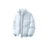 [Fluffy Теплоизоляционный Накопление] Синий Перо (Ручной Логотип на Груди "Жизнь")